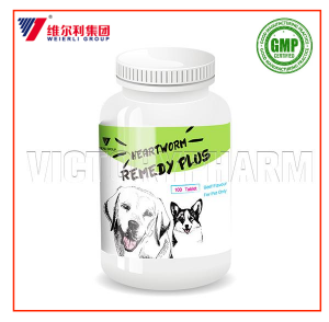Compresse veterinarie per rimedi contro la filariosi cardiopolmonare della fabbrica cinese OEM per animali domestici