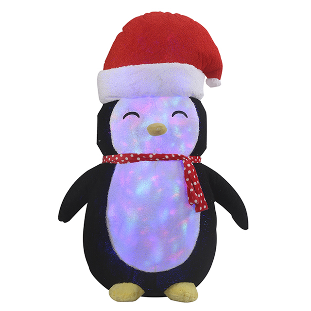 6FT Inflatable flashing Penguin with Fabric cover