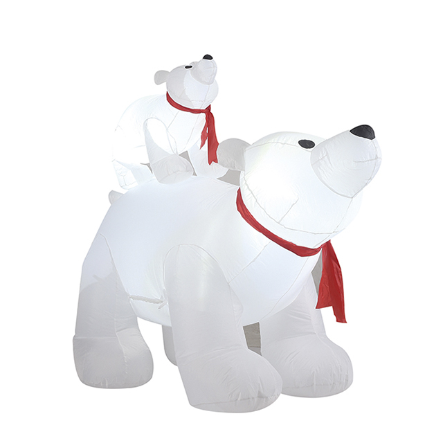 6FT Inflatable Polar Bear Family