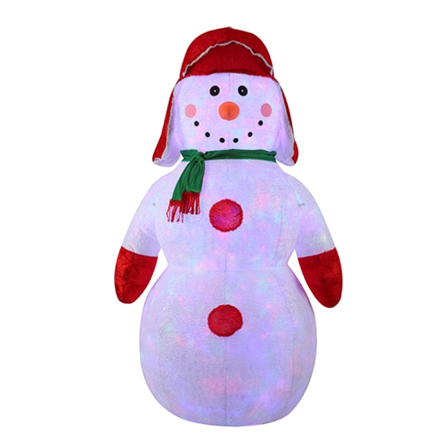Muñeco de nieve inflable de 8 pies con peluche