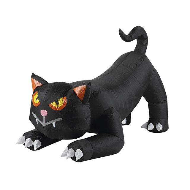 Gato negro inflable de 4 pies