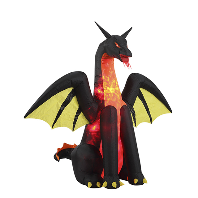 5FT Inflatable Black Dragon