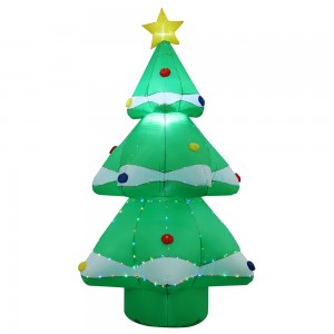 8FT INFLATABLE CHRISTMAS TREE WITH RGB LIGHTS