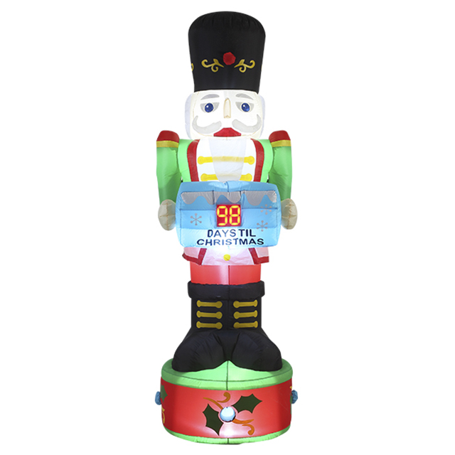 8FT Inflatable Nutcracker ma le Countdown Sign