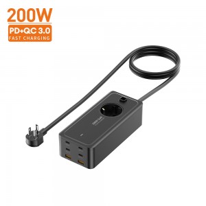 Vina New Trend tech PD GAN charger socket għal ugreen charger 200w super fast charger tip c Desktop adapter