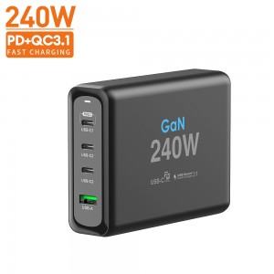 Vina New product 2023 hot 240w Usb C Charger 4-port Pd Charger with Type C Multiport Usb Hub Charger for Laptop Iphone