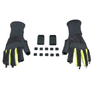 Inertia Motion Capture Fingers Capture Accessories Elastic Laycra Fabric Gloves for VDSuit Full (بدون سنسور)
