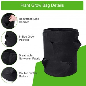 Чанта за отглеждане на ягодови растения Торбичка за засаждане Плат Саксии за отглеждане Градинска сеялка Билкопроизводител на закрито
