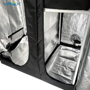 Палатка за отглеждане 2 в 1 600 D с висока степен на отражение Mylar Фабрична доставка Кутия за отглеждане на дома