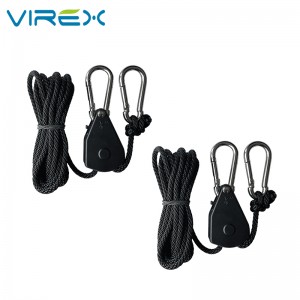 1/8"Hanger Rope Ratchet Design Pulley Hanger Light Fixture Wire With Hook