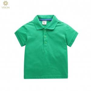 custom quality kids children uniform cotton pique polo shirts