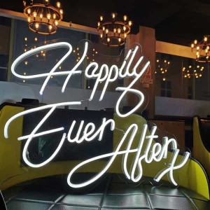 Custom Wholesale Party Bar Shop Wedding Decor Happy Ever After X Neon Sign DL125