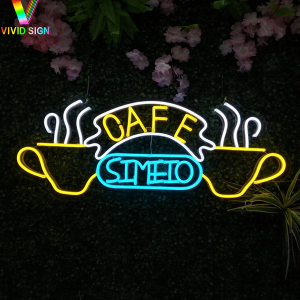 2022 Logotip personalitzat més popular Text Cafeteria Decoració Cafe Neon Light Dl140