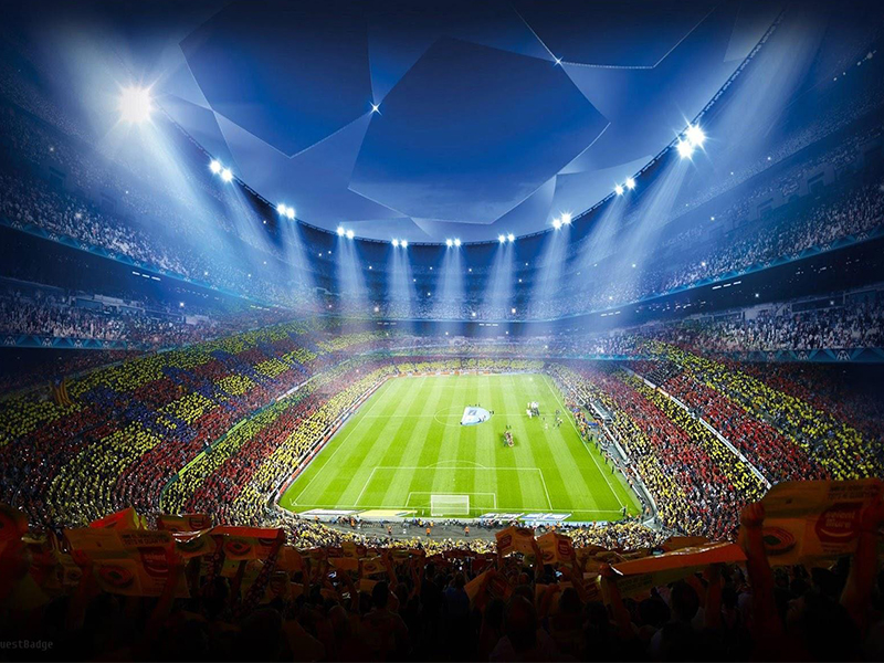 Quais são os requisitos para o projeto de iluminação do estádio?