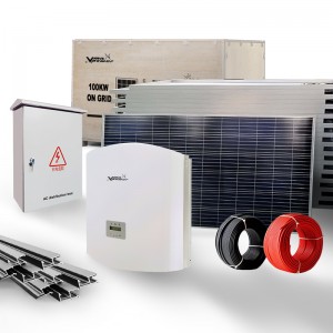 MU-SGS100KW कार्यक्षम आणि स्थिर ऊर्जा निर्मिती सौर ऊर्जा प्रणाली ग्रिडवर व्यावसायिक आणि घरगुती सौर ऊर्जा प्रणाली तीन फेज 380V