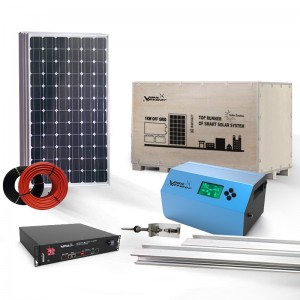 Factory Cheap Hot Solar Power System Installation - 1KW 12V HF-Hybrid inverter with PWM solar controller solar system Used during roof/garden/building construction – Multifit