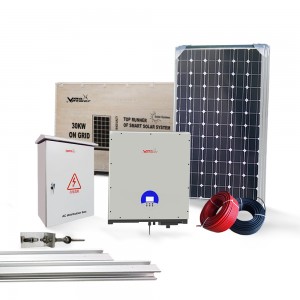 MU-SGS30KW MULTIFIT melegen eladó napelemes rendszer hálózaton, kereskedelmi és háztartási napelemes rendszereken