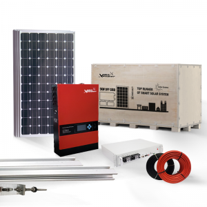 Vmaxpower მარტივი ინსტალაცია სრული 5 კვტ ქსელიდან სახლის განათება მზის ენერგიის კომპლექტები მზის ენერგიის სისტემის ფასი