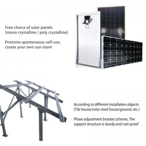 10KW Ekonomični in energetski prihranek v omrežnih komercialnih in gospodinjskih solarnih sistemih