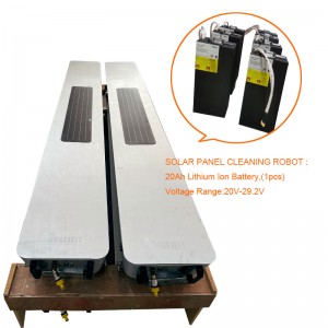 saulės baterijų fotovoltinio modulio valymo robotas