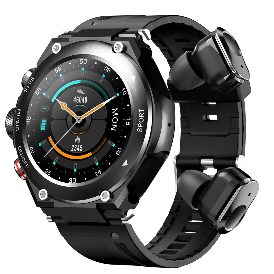 Bluetooth slúchadlá + inteligentné hodinky 2 v 1, inteligentné nosenie otvára inteligentný život