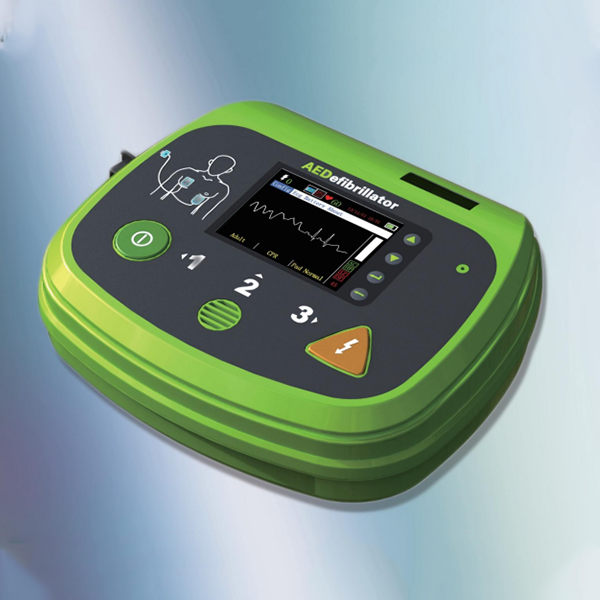 pōpo e nang le lipelo tsa AED 7000 hammoho le Automatic External Defibrillator