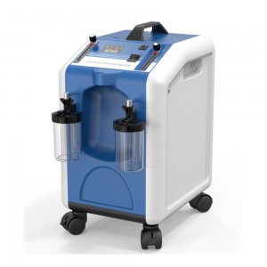 Concentratore d'ossigenu portatile d'alta flussu di l'equipaggiu medicale 10L