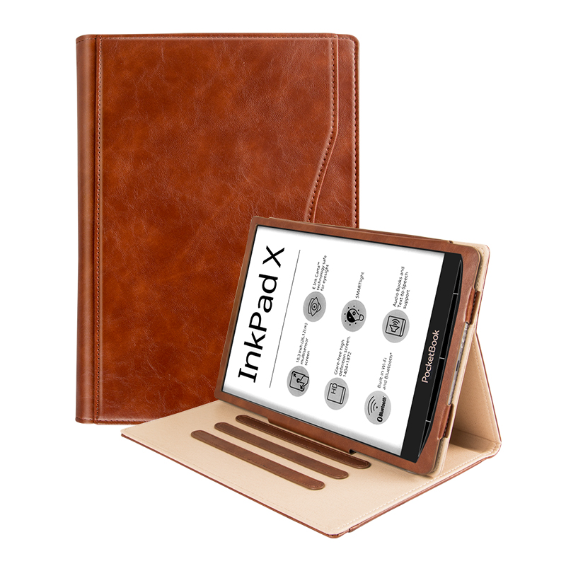 Pocketbook Inkpad X සඳහා සුඛෝපභෝගී ස්ථාවරය අඟල් 10.3 අඟල් 2020 අත් පටි කවරයේ විශේෂාංගගත රූපය