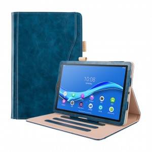 Stand leather case untuk ipad untuk Samsung untuk tablet Lenovo dengan tali tangan dengan tempat pensil
