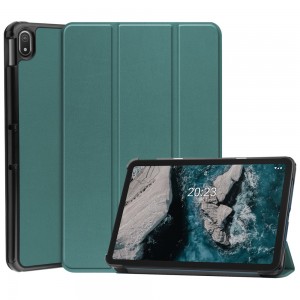 Nokia T20 Tablet Case Magnetic Trifolding Tablet Funda සඳහා Slim PU Leather Case