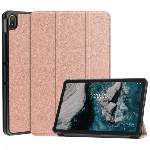 ʻO ka hihia ʻili PU Slim no ka Nokia T20 Tablet Case Magnetic Trifolding Tablet Funda