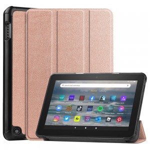fyrir All-New Fire 7 Tablet Case 2022 PU Leather Cover Factory birgir