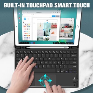 iPad 10.2 2020 2019 အတွက် ipad 8 ipad 7 အတွက် Touchpad ကီးဘုတ် case