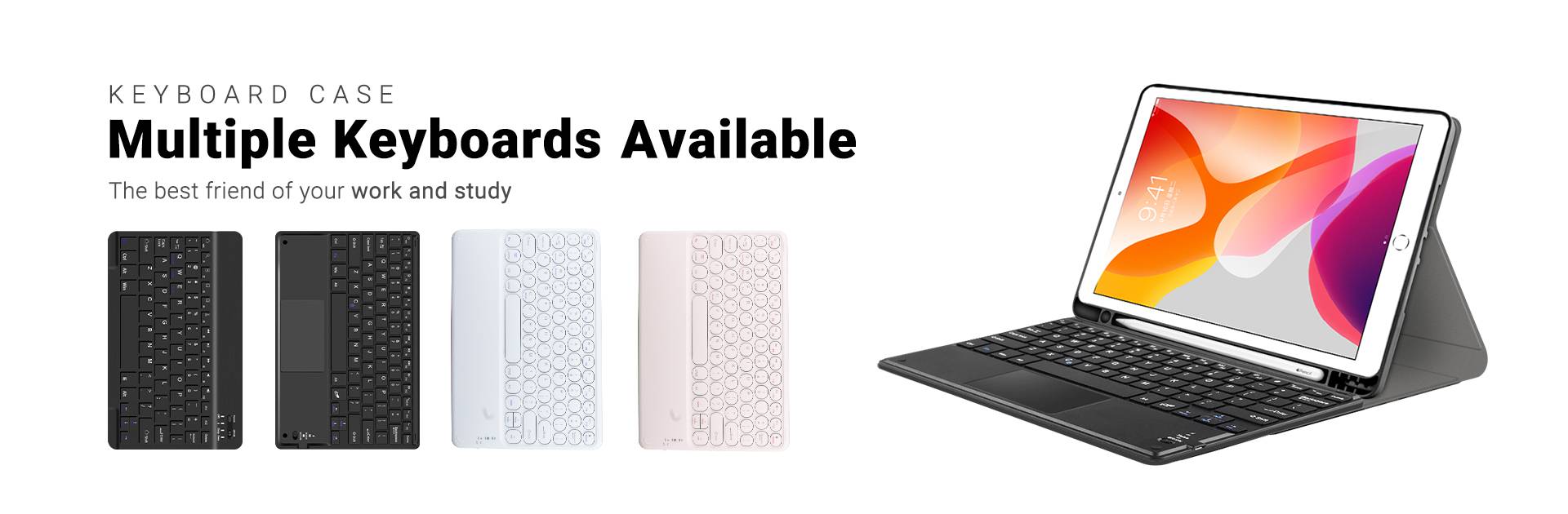 Samsung Tab S7 S6 Lite साठी Ipad Air 4 Pro 11 साठी अंगभूत टचपॅड कीबोर्ड केस