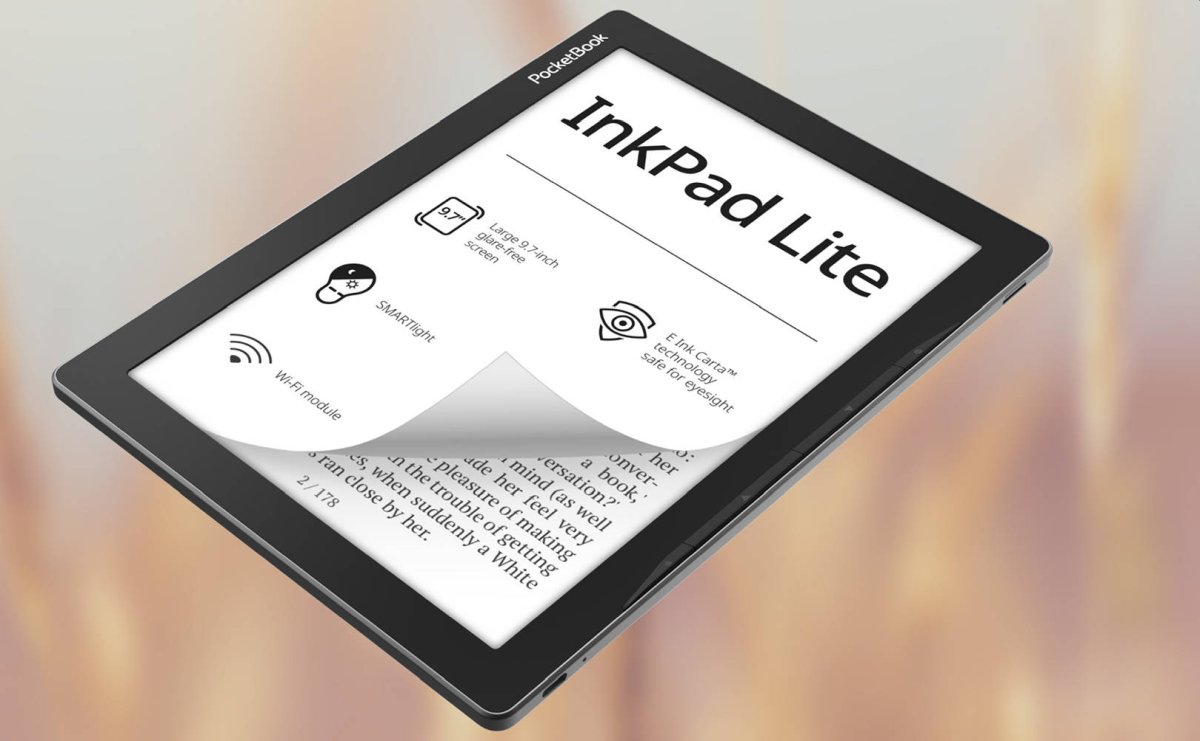 Pocketbook InkPad lite 9,7 tommer kommer høsten 2021.