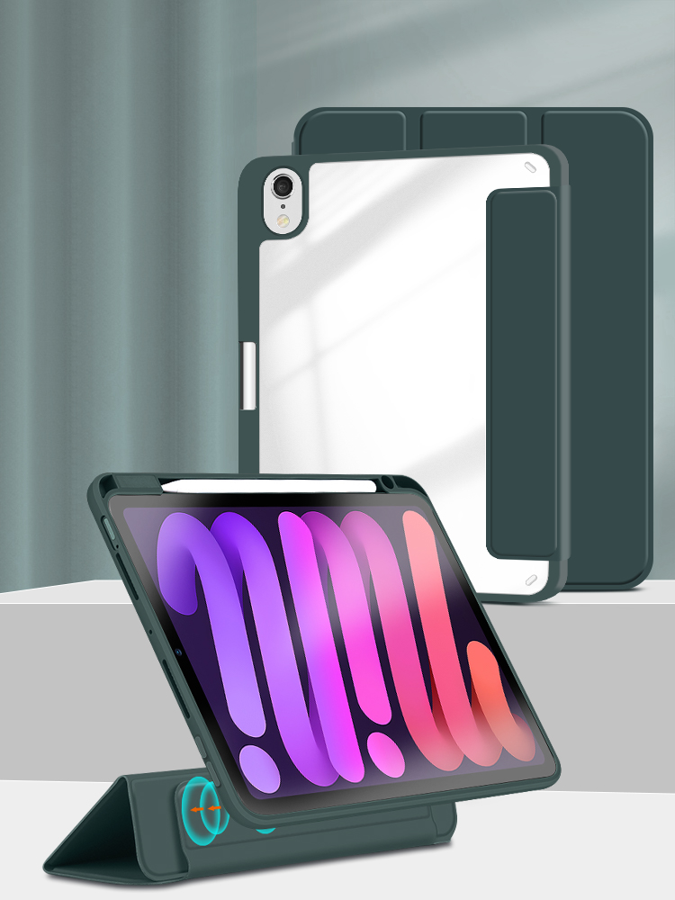 iPad mini 6 ۽ iPad 9 Pro 11 2021 لاءِ نئون اپ گريڊ ٿيل مقناطيسي ڊيزائن ڪيس