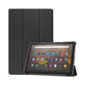 Mlandu wa Folio Watsopano Watsopano wa Amazon Kindle Fire HD 10 2021 Cover Slim ndi Smart Leather Funda Capa