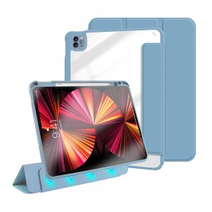 Custodia Magnetica Staccabile per iPad Pro 11 2021 Back Trasparente per iPad 10.9 2020 Custodia Antiurto