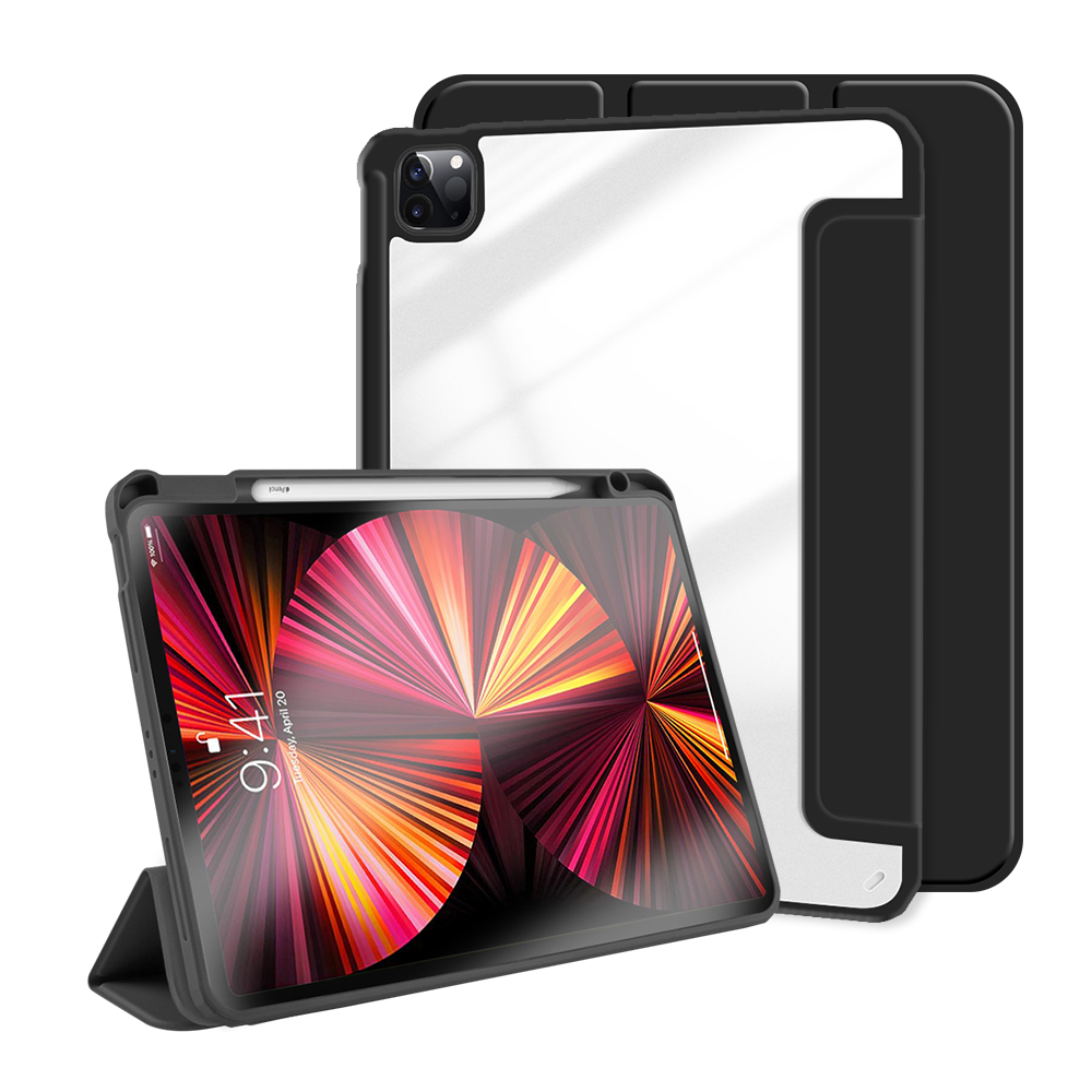 Mlandu wa ipad Pro 12.9 2021 Smart Clear Cover ya Apple iPad Pro 12.9 inch 2020 2018 fakitale yogulitsa
