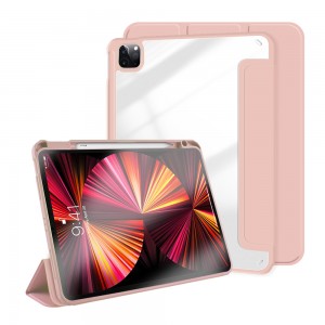 Nyeoe bakeng sa ipad Pro 12.9 2021 Smart Clear Cover bakeng sa Apple iPad Pro 12.9 inch 2020 2018 wholesales fektheri