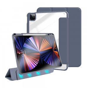 2021 iPad Pro 12.9 के लिए चुंबकीय मामला iPad Pro 12.9 2018 2020 शॉकप्रूफ केस के लिए पारदर्शी हार्ड पीसी केस