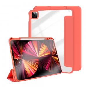 Doza ji bo ipad Pro 12.9 2021 Smart Clear Cover for Apple iPad Pro 12.9 inch 2020 2018 wholesale factory