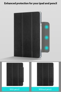Forta Magneta Kazo Por iPad Air 4 10,9 coloj 2020 Ultra Slim Kovrilo