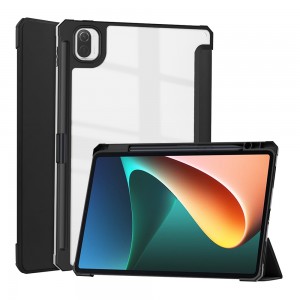 Mlandu Wamphamvu wa Xiaomi Mi Pad 5 Xiao mi Mipad 5 Pro 5G 2021 11inch Clear Pensulo Case