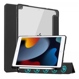 Coque antichoc magnétique détachable pour ipad 9 2021 coque transparente en TPU pour iPad 10.2 2021 2020 2019