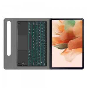 ʻO kahi pahu keyboard Magic Touchpad no ka Samsung galaxy tab S7 Plus/ S7 FE 12.4 Tablet Case