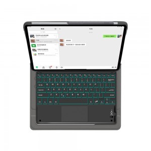 Letlapa la Keyboard la Magic Touchpad bakeng sa Samsung galaxy tab ya S7 Plus/ S7 FE 12.4 Tablet Case