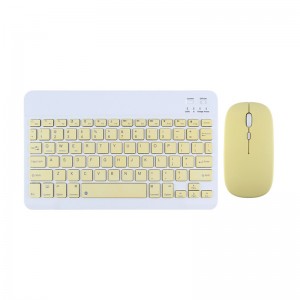 Keyboard e pinki ea mouse bakeng sa ipad Samsung Andriod Windows system tablets keyboard e mebala-bala