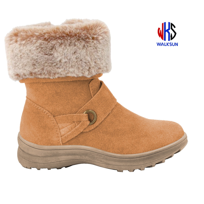 Fashion nga mga babaye nga Winter Boots Lady winter snow boots mainit ug patag nga snowing nga sapatos