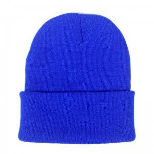 100% Acrylic Plain Dye Beanie Customized Unisex Winter Beanie Hat